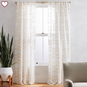 West Elm Jacquard Geo Curtain